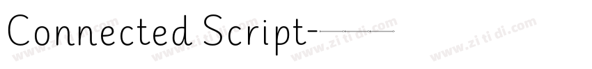 Connected Script字体转换 Connected Script字体转换